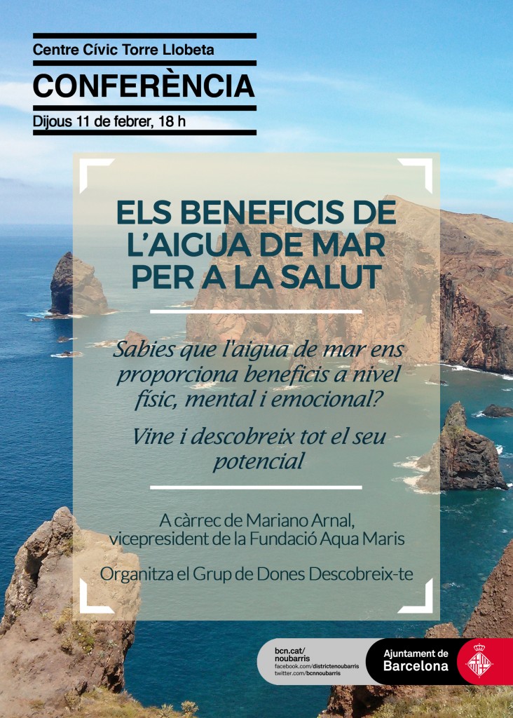 CONFERÈNCIA aigua de mar